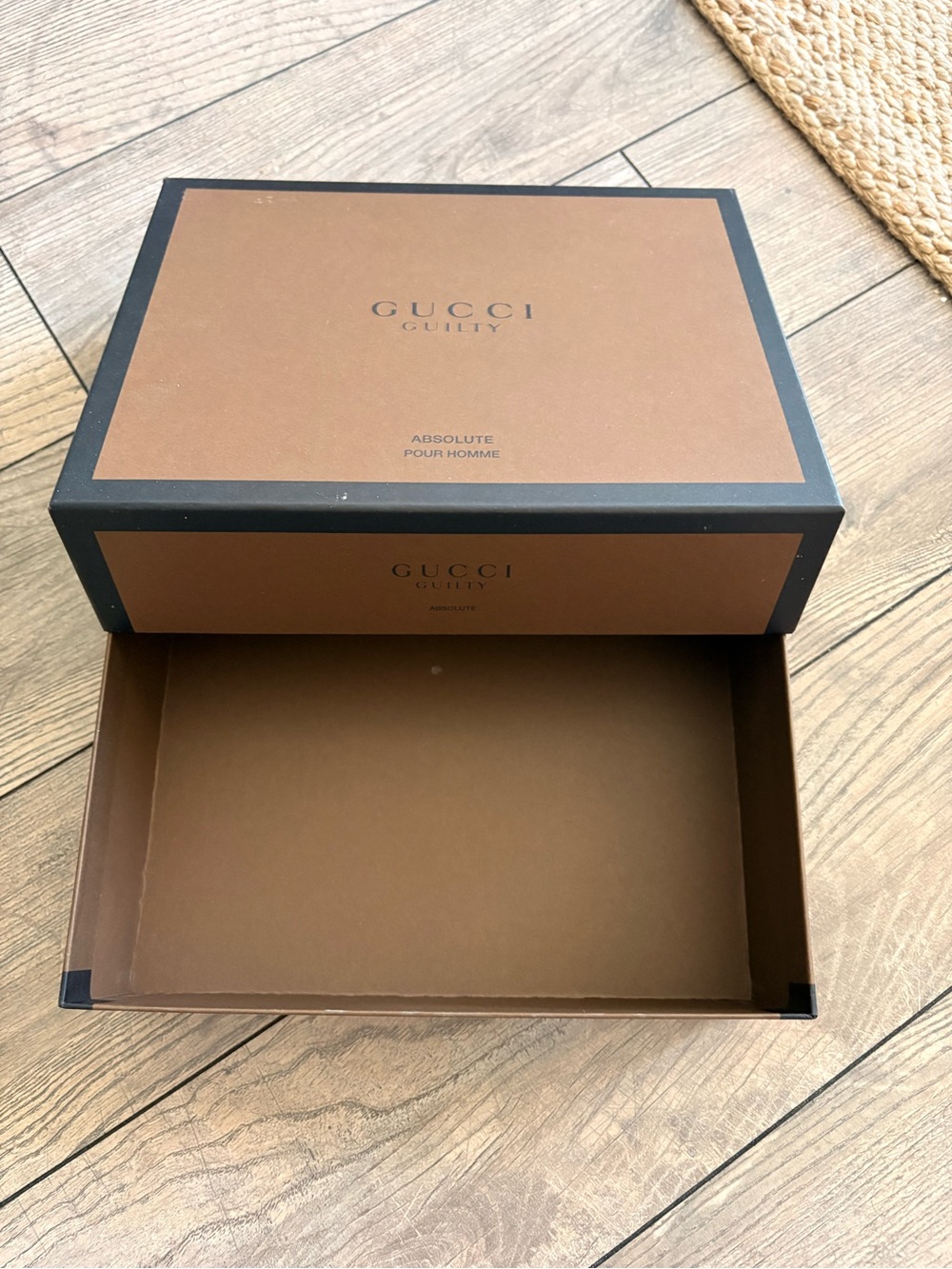 Authentic Gucci Brown and Black Branded  Accessory Box